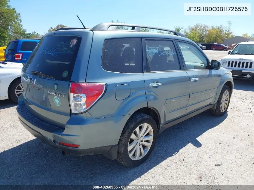 JF2SHBDC0BH726576 2011 Subaru Forester 2.5X Premium