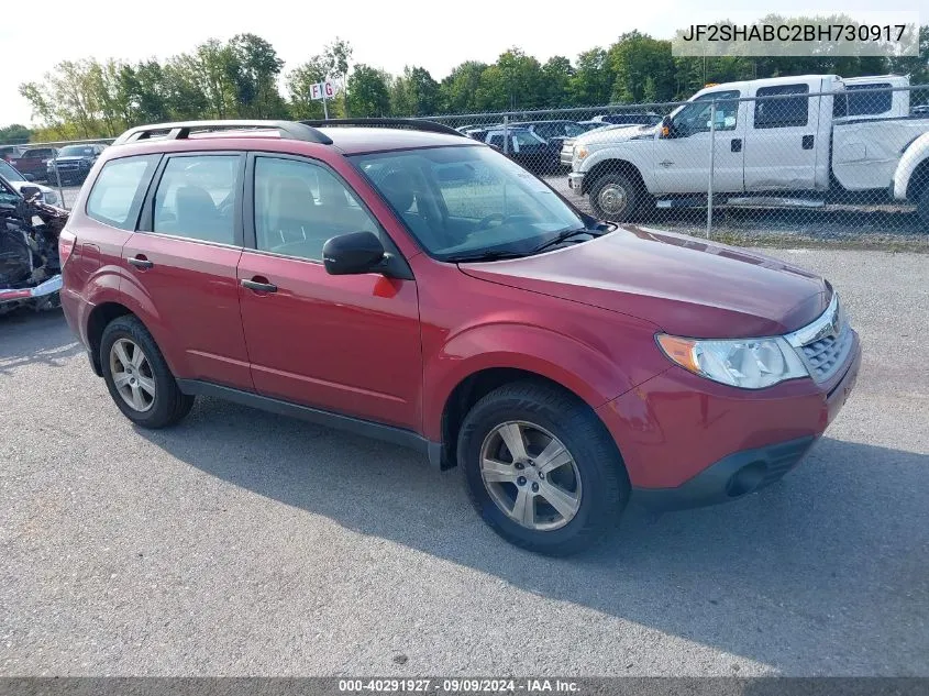 2011 Subaru Forester 2.5X VIN: JF2SHABC2BH730917 Lot: 40291927