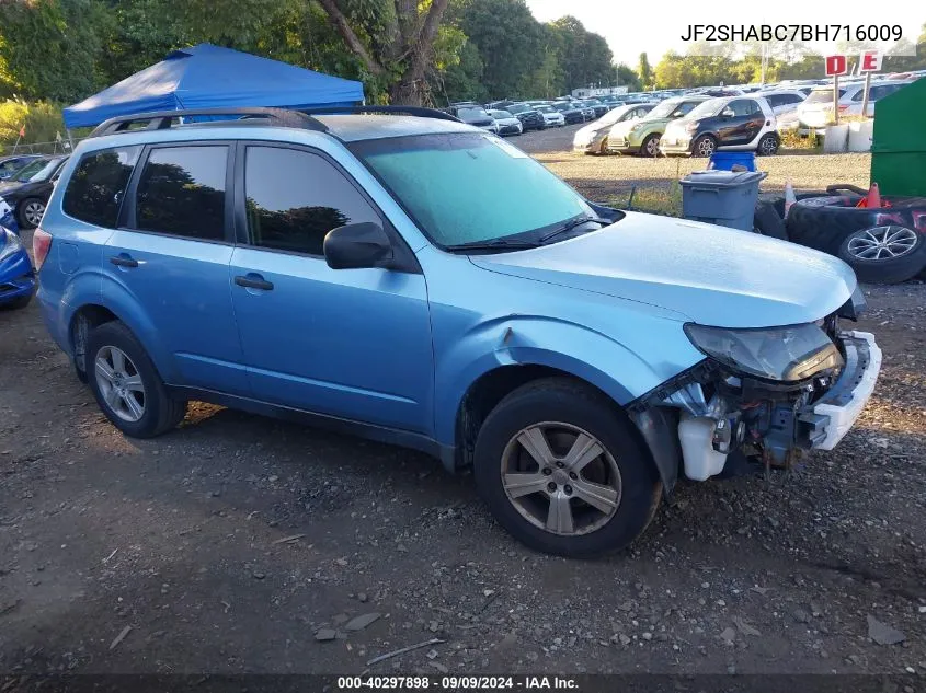 2011 Subaru Forester 2.5X VIN: JF2SHABC7BH716009 Lot: 40297898