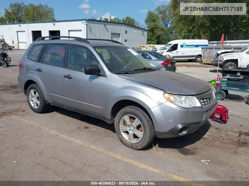 2011 Subaru Forester 2.5X VIN: JF2SHABC5BH717188 Lot: 40390623