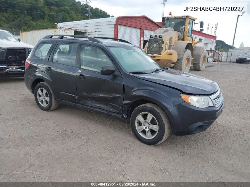 JF2SHABC4BH720227 2011 Subaru Forester 2.5X