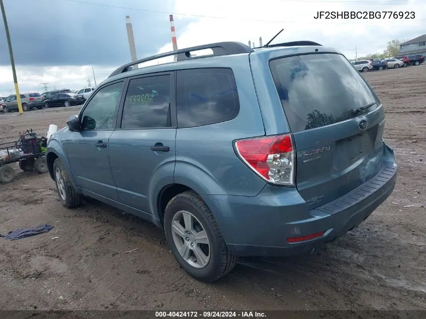 JF2SHBBC2BG776923 2011 Subaru Forester 2.5X