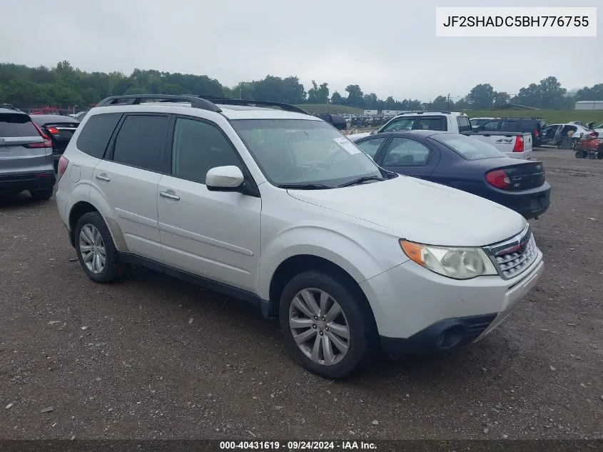 2011 Subaru Forester 2.5X Premium VIN: JF2SHADC5BH776755 Lot: 40431619