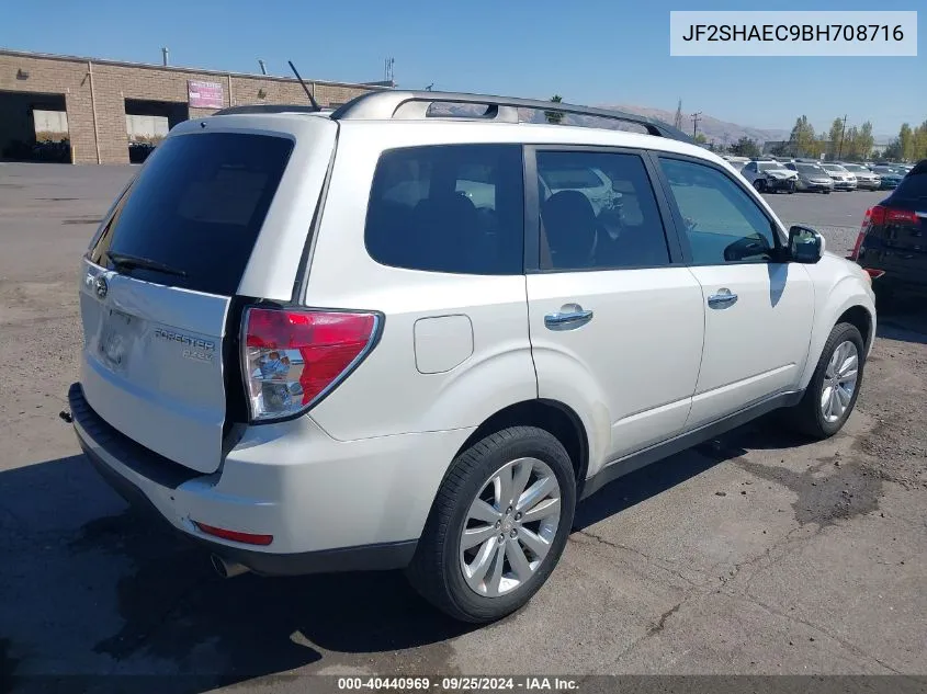 2011 Subaru Forester 2.5X Limited VIN: JF2SHAEC9BH708716 Lot: 40440969