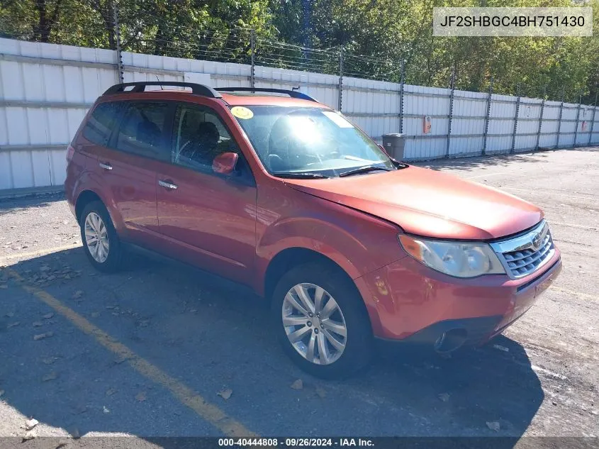 JF2SHBGC4BH751430 2011 Subaru Forester Touring