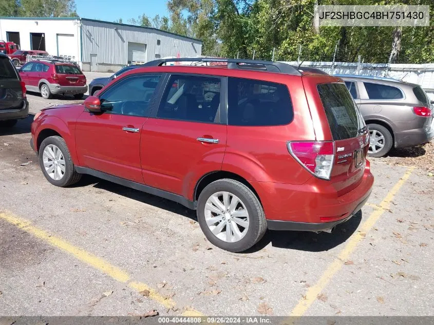 2011 Subaru Forester Touring VIN: JF2SHBGC4BH751430 Lot: 40687771