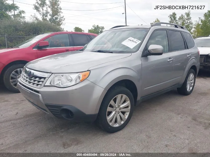 2011 Subaru Forester 2.5X Premium VIN: JF2SHBDCXBH721627 Lot: 40450494