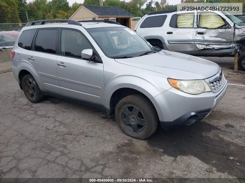 2011 Subaru Forester 2.5X Premium VIN: JF2SHADC4BH722993 Lot: 40450600