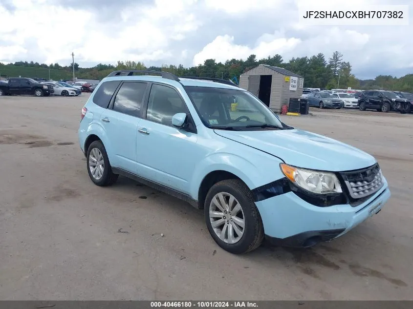 2011 Subaru Forester 2.5X Premium VIN: JF2SHADCXBH707382 Lot: 40466180