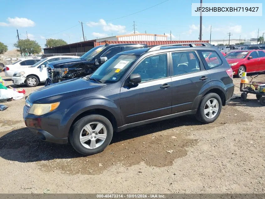 2011 Subaru Forester 2.5X VIN: JF2SHBBCXBH719427 Lot: 40473314