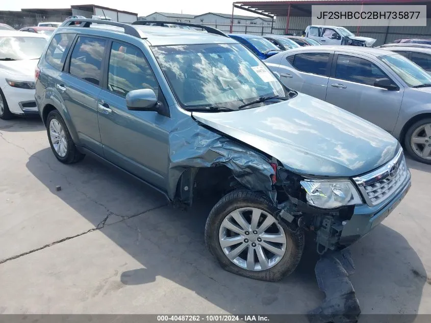 2011 Subaru Forester 2.5X Premium VIN: JF2SHBCC2BH735877 Lot: 40487262