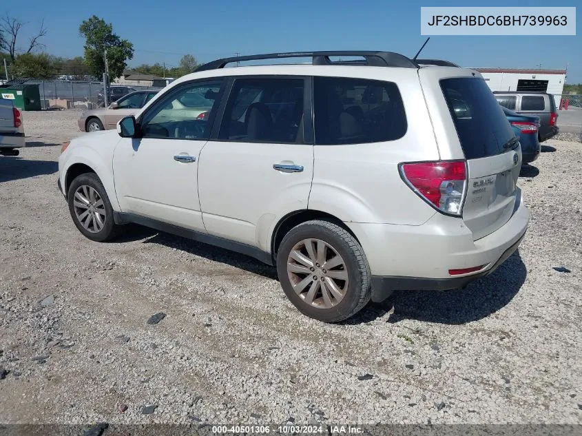 2011 Subaru Forester 2.5X Premium VIN: JF2SHBDC6BH739963 Lot: 40501306