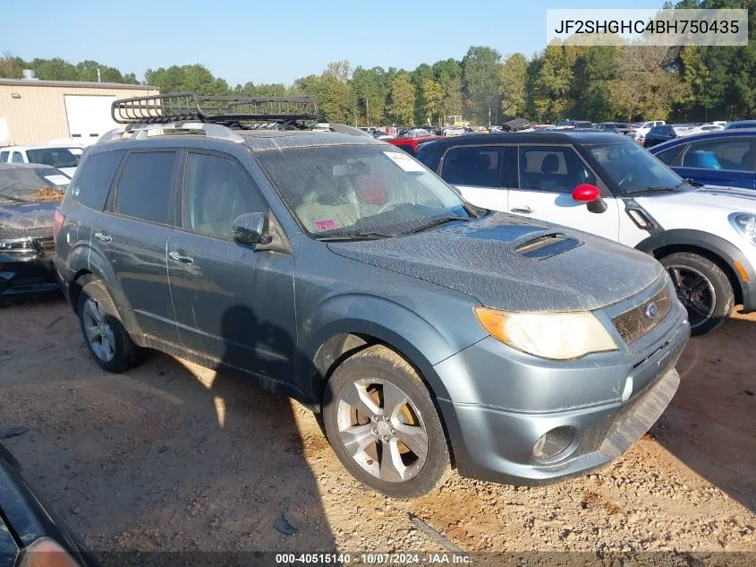 2011 Subaru Forester 2.5Xt Touring VIN: JF2SHGHC4BH750435 Lot: 40515140