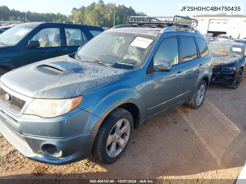 2011 Subaru Forester 2.5Xt Touring VIN: JF2SHGHC4BH750435 Lot: 40515140