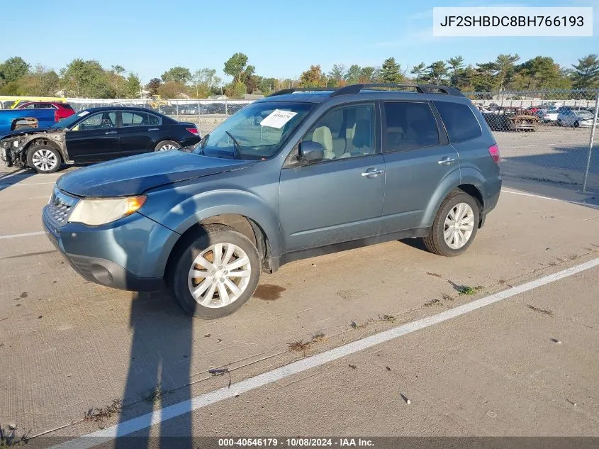 2011 Subaru Forester 2.5X Premium VIN: JF2SHBDC8BH766193 Lot: 40546179