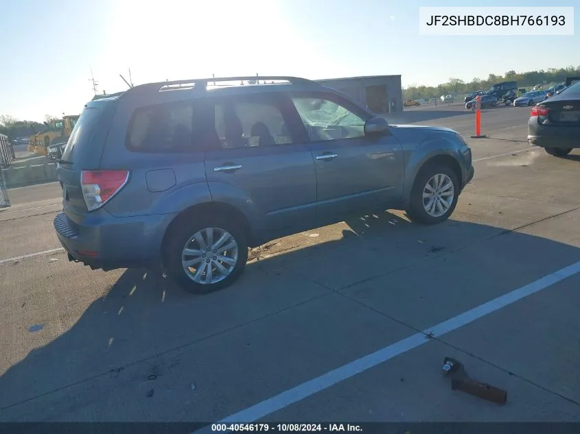 2011 Subaru Forester 2.5X Premium VIN: JF2SHBDC8BH766193 Lot: 40546179