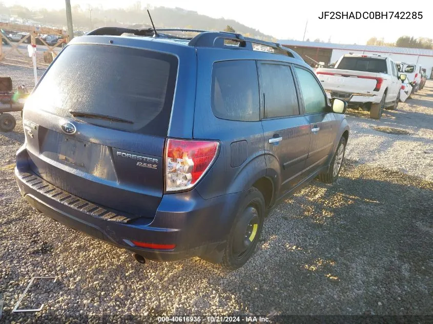 2011 Subaru Forester 2.5X Premium VIN: JF2SHADC0BH742285 Lot: 40616935