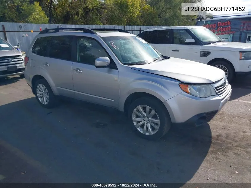 2011 Subaru Forester 2.5X Premium VIN: JF2SHADC6BH771452 Lot: 40678592