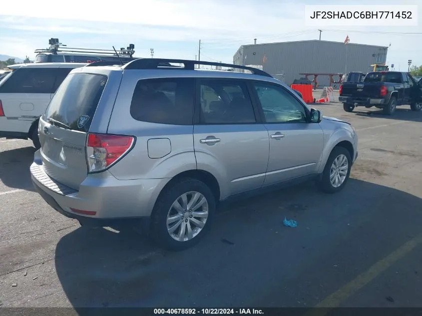 2011 Subaru Forester 2.5X Premium VIN: JF2SHADC6BH771452 Lot: 40678592