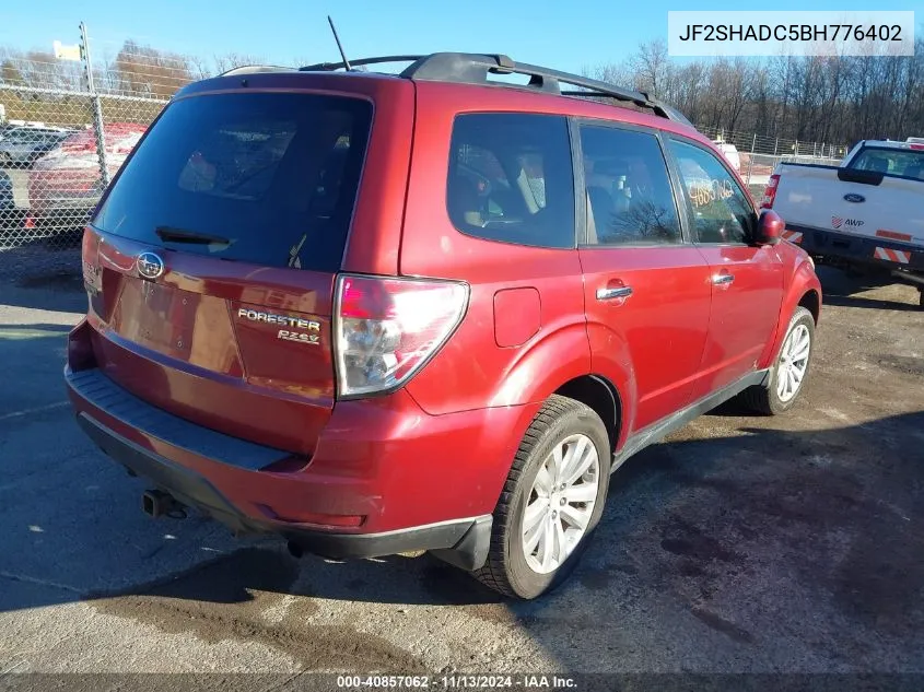 JF2SHADC5BH776402 2011 Subaru Forester 2.5X Premium