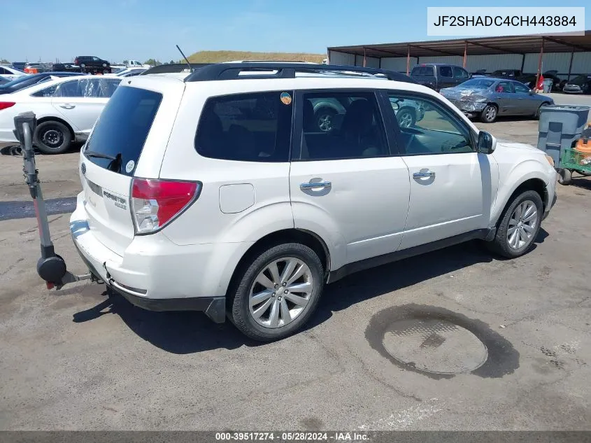 JF2SHADC4CH443884 2012 Subaru Forester 2.5X Premium