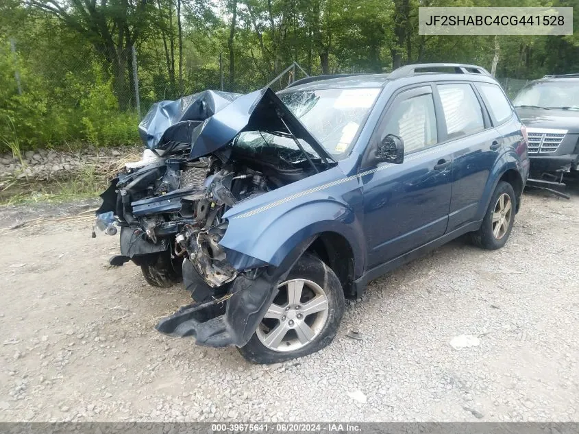 2012 Subaru Forester 2.5X VIN: JF2SHABC4CG441528 Lot: 39675641