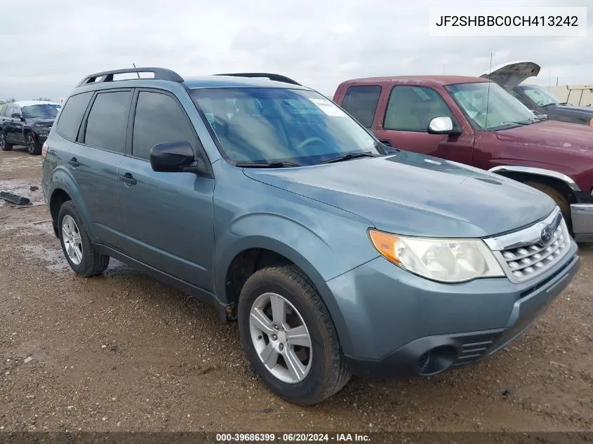 2012 Subaru Forester 2.5X VIN: JF2SHBBC0CH413242 Lot: 39686399