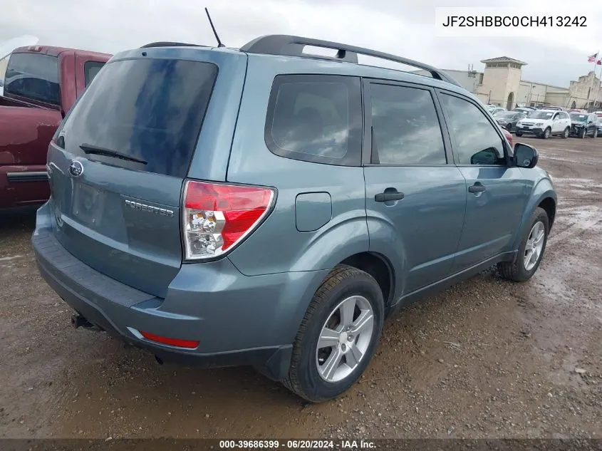 2012 Subaru Forester 2.5X VIN: JF2SHBBC0CH413242 Lot: 39686399