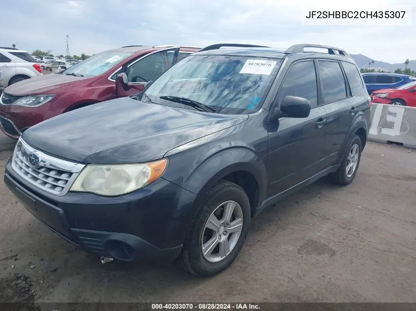 2012 Subaru Forester 2.5X VIN: JF2SHBBC2CH435307 Lot: 40203070