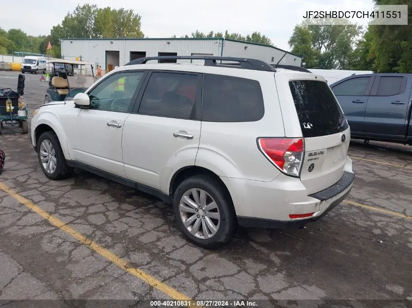 2012 Subaru Forester 2.5X Premium VIN: JF2SHBDC7CH411551 Lot: 40210831