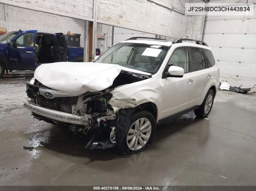 JF2SHBDC3CH443834 2012 Subaru Forester 2.5X Premium