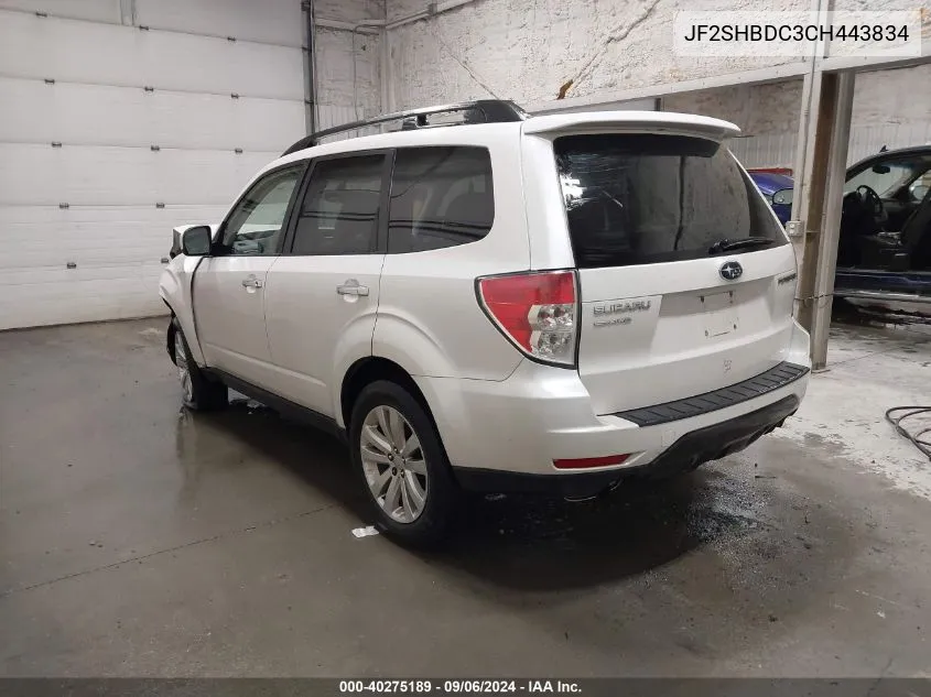 JF2SHBDC3CH443834 2012 Subaru Forester 2.5X Premium