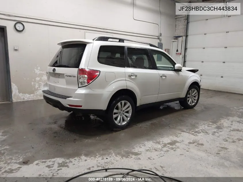 JF2SHBDC3CH443834 2012 Subaru Forester 2.5X Premium