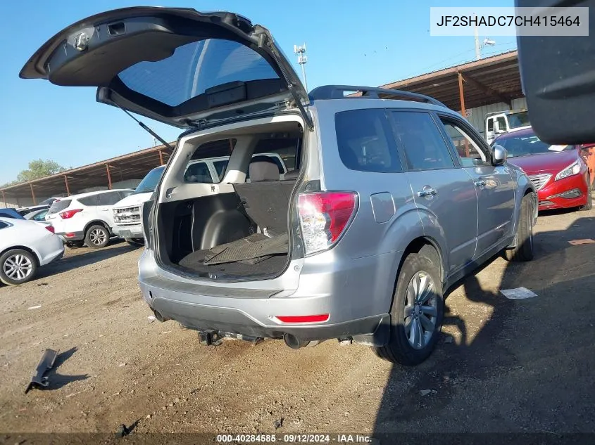 2012 Subaru Forester 2.5X Premium VIN: JF2SHADC7CH415464 Lot: 40284585