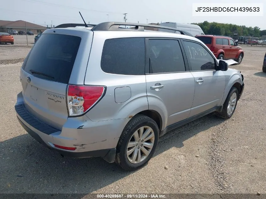 2012 Subaru Forester 2.5X Premium VIN: JF2SHBDC6CH439633 Lot: 40289687