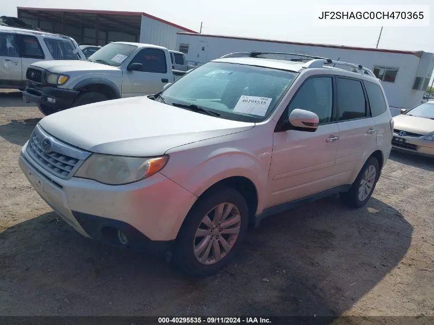 JF2SHAGC0CH470365 2012 Subaru Forester 2.5X Touring