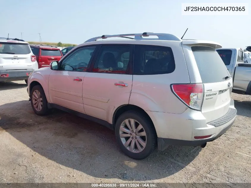 2012 Subaru Forester 2.5X Touring VIN: JF2SHAGC0CH470365 Lot: 40295535