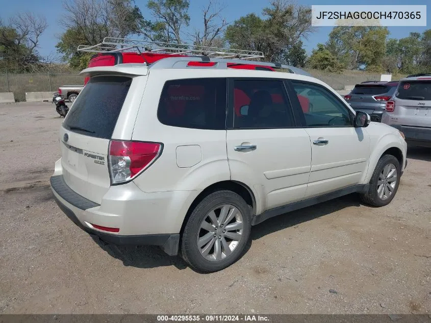 JF2SHAGC0CH470365 2012 Subaru Forester 2.5X Touring