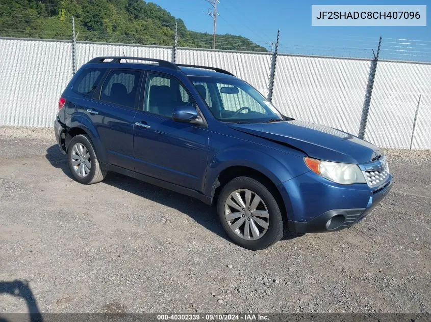 2012 Subaru Forester 2.5X Premium VIN: JF2SHADC8CH407096 Lot: 40302339