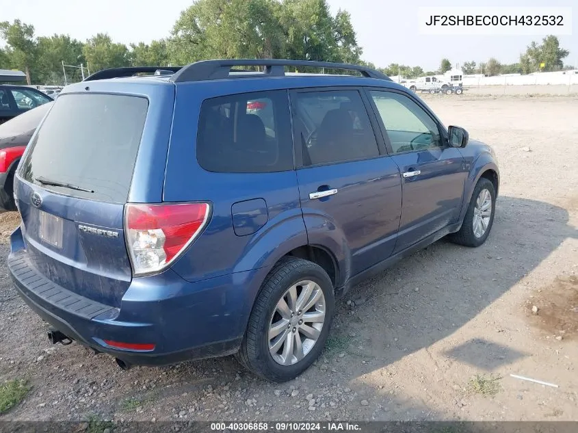 2012 Subaru Forester 2.5X Limited VIN: JF2SHBEC0CH432532 Lot: 40306858