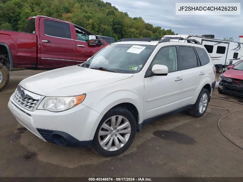 2012 Subaru Forester 2.5X Premium VIN: JF2SHADC4CH426230 Lot: 40346874