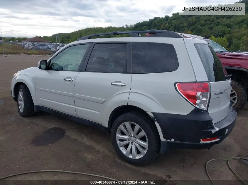 2012 Subaru Forester 2.5X Premium VIN: JF2SHADC4CH426230 Lot: 40346874