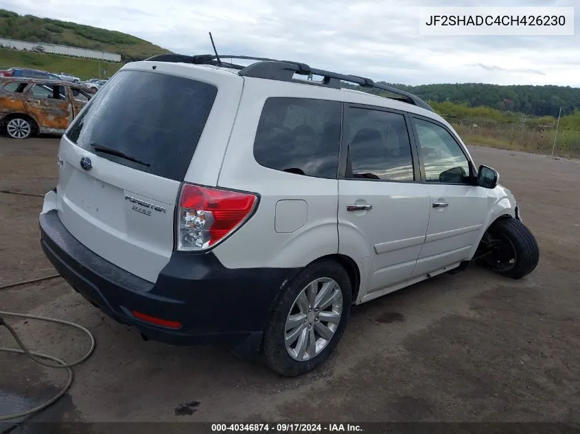 2012 Subaru Forester 2.5X Premium VIN: JF2SHADC4CH426230 Lot: 40346874