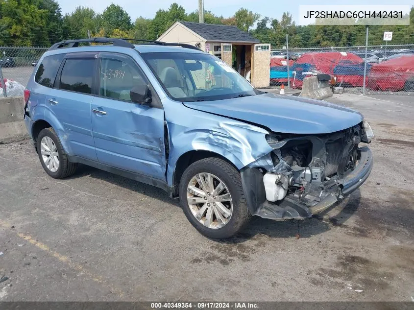 2012 Subaru Forester 2.5X Premium VIN: JF2SHADC6CH442431 Lot: 40349354