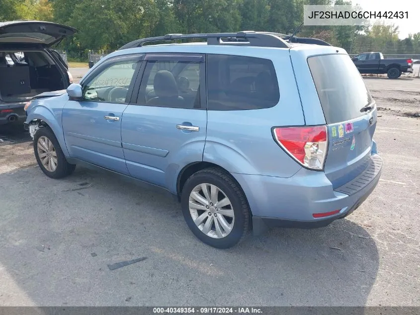 2012 Subaru Forester 2.5X Premium VIN: JF2SHADC6CH442431 Lot: 40349354