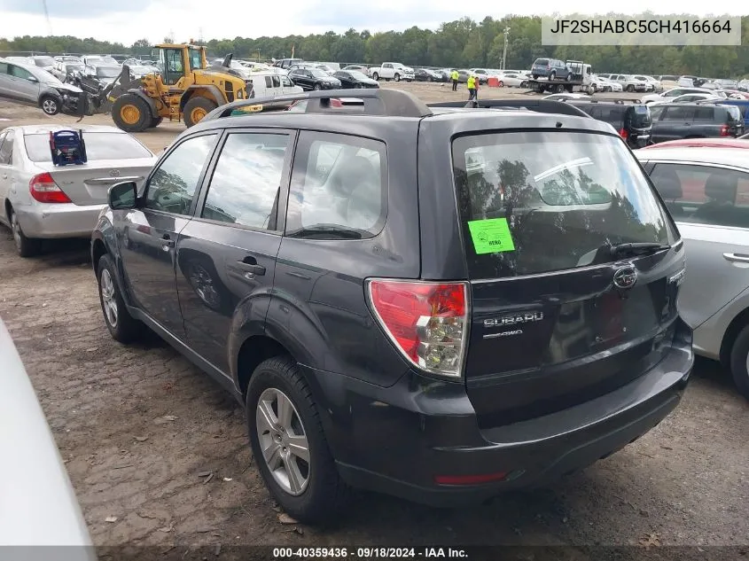 2012 Subaru Forester 2.5X VIN: JF2SHABC5CH416664 Lot: 40359436