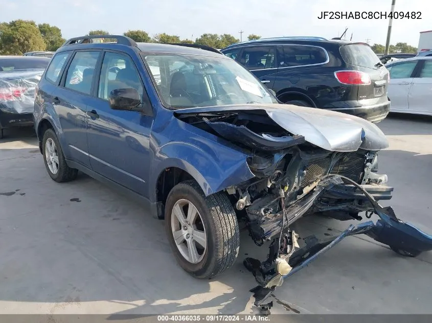 2012 Subaru Forester 2.5X VIN: JF2SHABC8CH409482 Lot: 40366035