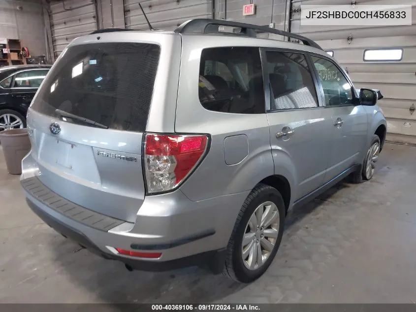 2012 Subaru Forester 2.5X Premium VIN: JF2SHBDC0CH456833 Lot: 40369106