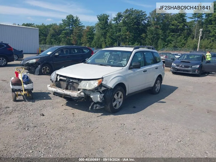 2012 Subaru Forester 2.5X VIN: JF2SHABC9CH411841 Lot: 40380691