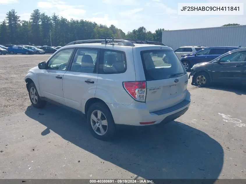 2012 Subaru Forester 2.5X VIN: JF2SHABC9CH411841 Lot: 40380691